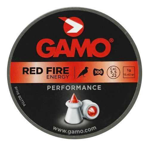 Chumbinho Barato Gamo Munição 5.5 Gamo Red Fire Lata 100un. 1