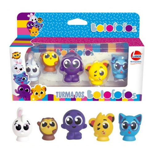 Turma Dos Bolofofos Pow Dedoches 5 Miniaturas Vinil - 3011 0