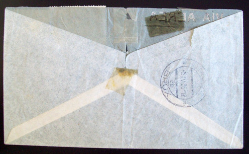 Argentina, Sobre Aéreo Sellos Gj 638 Y 632 Año 1933 L6774 1