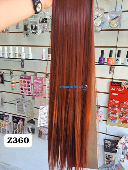 Cortina De Pelo Roja De 60cm Resistente A Planchita.ht 1