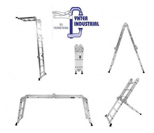 Escalera 4x3 Andamio 3,80 M C/chapa - Ynter Industrial 0