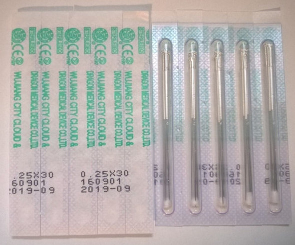 Agujas Para Acupuntura - Mango Chino- 1 Aplicador C/5 Agujas 1