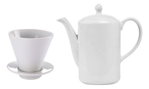 Conjunto Coador De Café C/ Base + Bule P/ Café Da Tarde 1