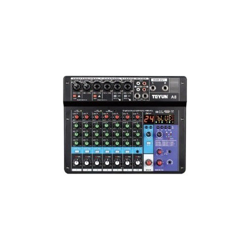 Consola Mezclador De Audio 8 Canales  Efectos,bt,interface 0