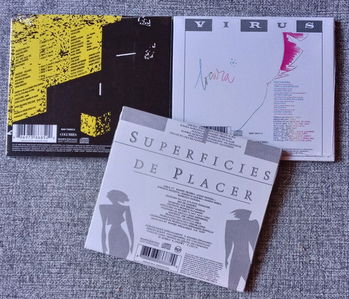 3 Cds Virus - Locura, Vivo Y Superficies De Placer Nuevos 1