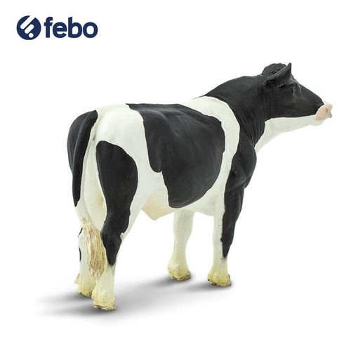 Toro Holstein Safari Muñeco Granja Figura Escala Animal Febo 1