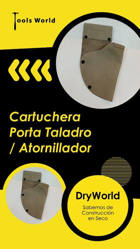 Cartuchera Porta Taladro /atornillador Toolsworld X 1u. 1