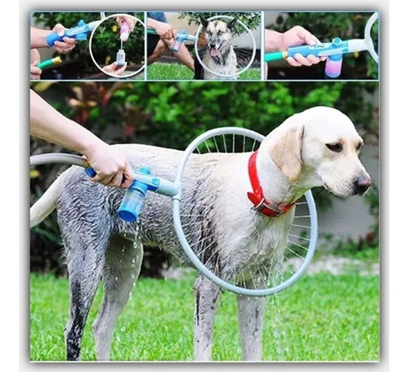 Bañador Aspersor Circular Portatil Para Mascotas Perros 360 1