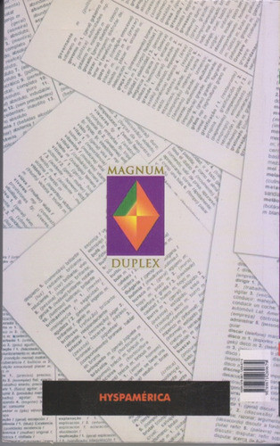 Diccionario Magnum Duplex Español Portugues. Nuevo. Centro 1