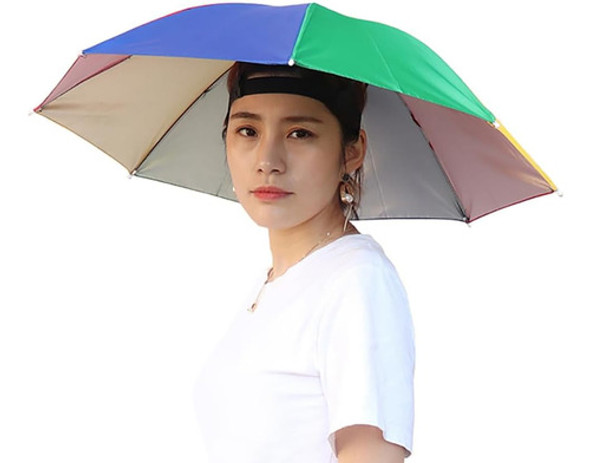 Sombrero Paraguas Sombrilla Camping Playa Pesca Adulto Niño 0