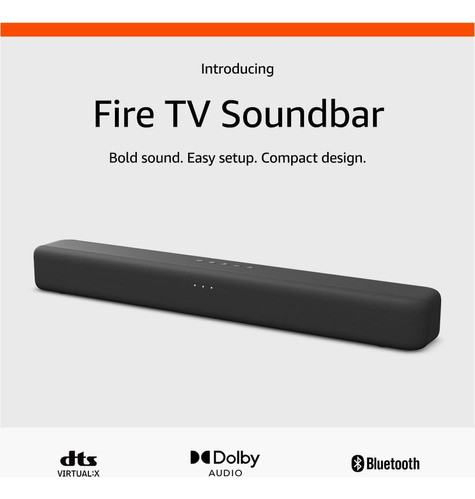 Barra De Sonido Para  Fire Tv Con Bluetooth Dolby En 2 1