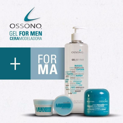 Gel For Men Ossono Powerfull Extra Fijacion X 250 Gr Envíos 1
