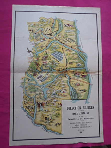 Mapa Ilustrado Provincia De Mendoza - Laminas Billiken 0