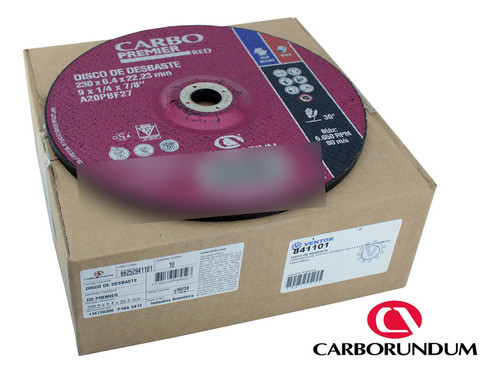 Discos De Desbaste Centro Deprimido 229 X 6,4x22mm X 10u 1
