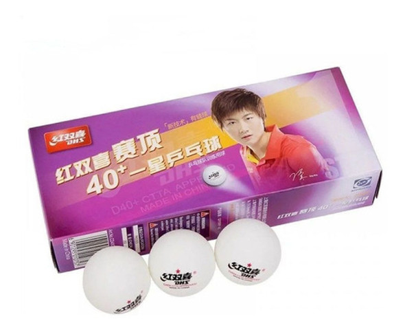 Bolas De Tênis De Mesa Dhs 1 Estrela - (10 Bolas Brancas) 0
