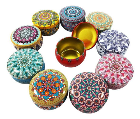 12 Latinhas Coloridas P/ Fabricação De Velas Artesanais 40ml 0