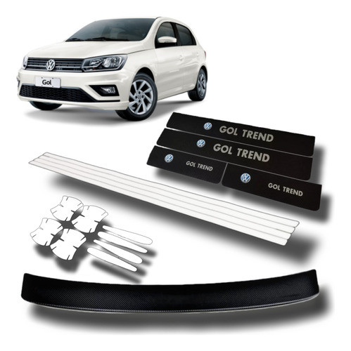 Cubre Zocalos Carbonovw Gol Trend 5ptas E. Gratis 0