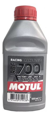 Fluido Freio Motul Rbf 700 Alta Performance Dot 4 Sintético 0
