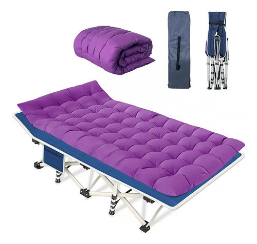 Colmerd Cama Camping Con Colchón Cómodo Cots Para Dormir Con 0