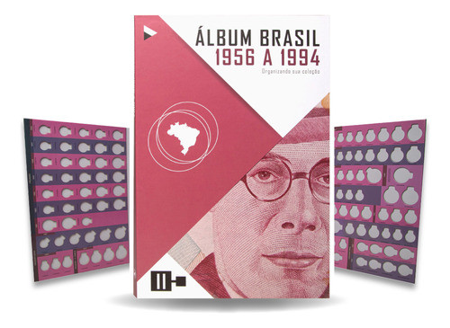 Kit 4 Álbuns Para Coleção De Moedas Do Brasil 1854 A 1994 1