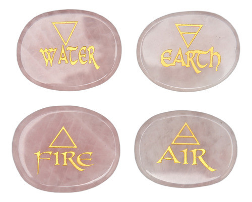 Balanceamento De Reiki Portátil Oval Gravado Em Pedras Com S 0