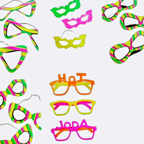 Combo Super Fluo Cotillón Para La Cara- 50 Art.-carioca-upd 0