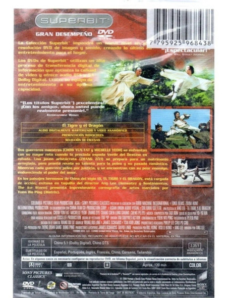 El Tigre Y El Dragón Dvd Nuevo Original Cerrado 1