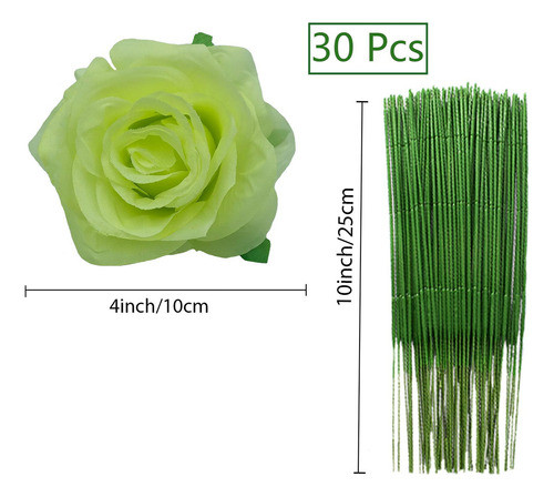 Fagushome 30 Pcs Cabezas De Rosas Artificiales Para Decoraci 1