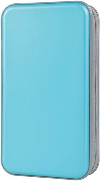 Porta Cd Dvd - Estuche Portatil - Capacidad 96u. - Celeste 0