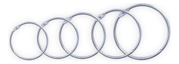 Aros Metalicos 35mm X 100u Gancho Argolla Para Carpetas 1