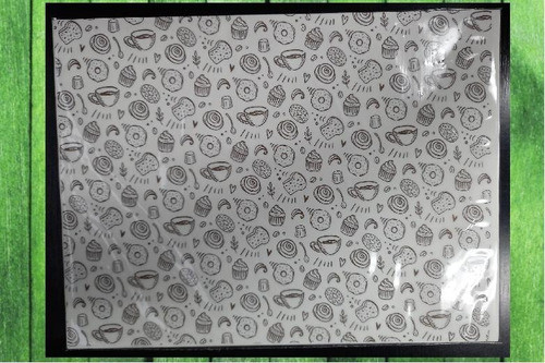 Papel Antigrasa  Diseño Delicatesen Desserts X 100h 30x40 0