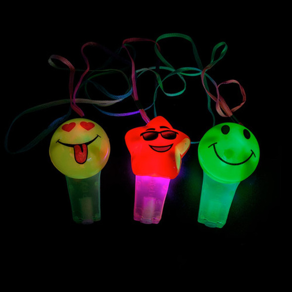 36 Silbatos Led Emoji  Emoticon Caritas Carioca Led Luminoso 1