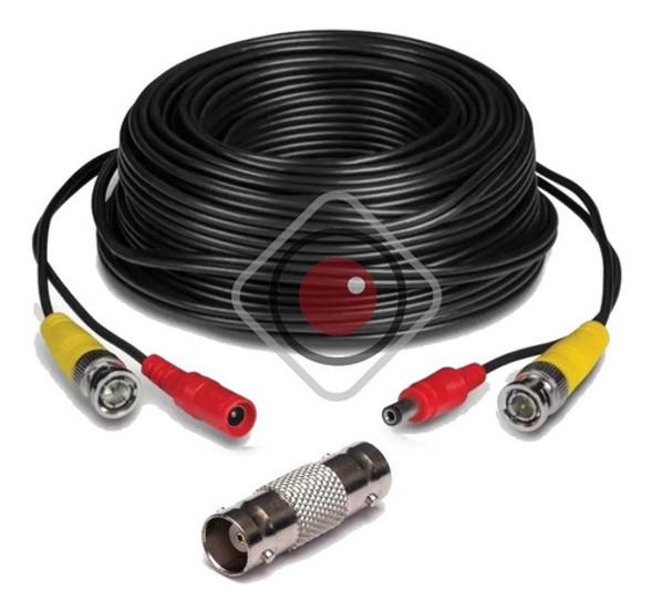 Cable Armado Bnc Alimentación 20mts Metros + Ficha Empalme 0