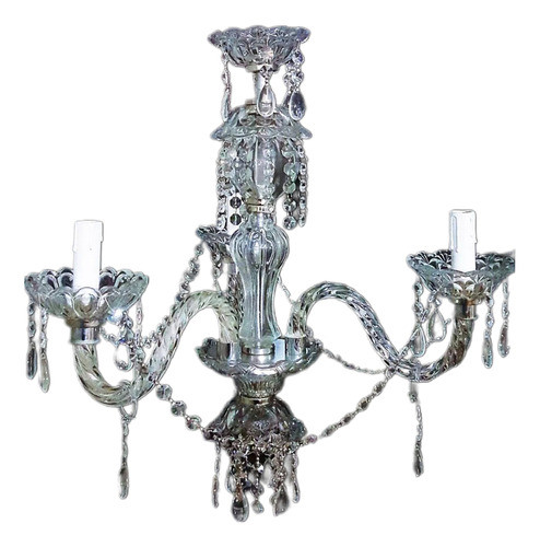 Araña De Vidrio Colgante 3 Luces Con Caireles , Mod Premium 1