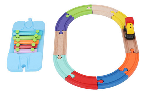 Pacote De Expansão De Trilhos Toy Toy Train Set De Madeira, 1