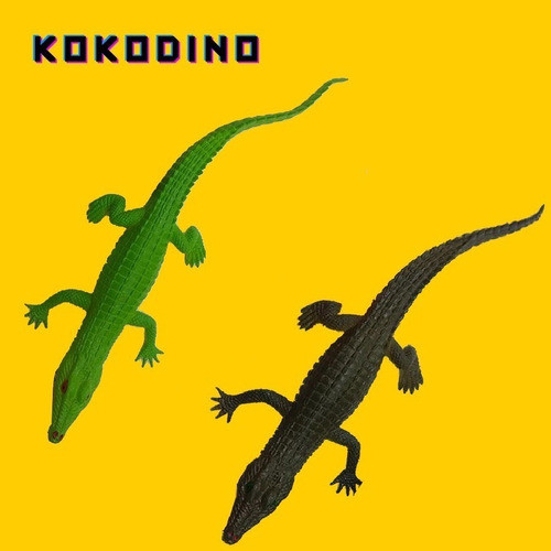 Cocodrilo Reptil X2 Juguete Goma 29cm Animales Agua Kokodino 0