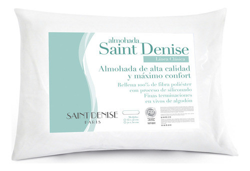Almohada Clasica Soft Relleno Siliconado Saint Denise 70x50 0