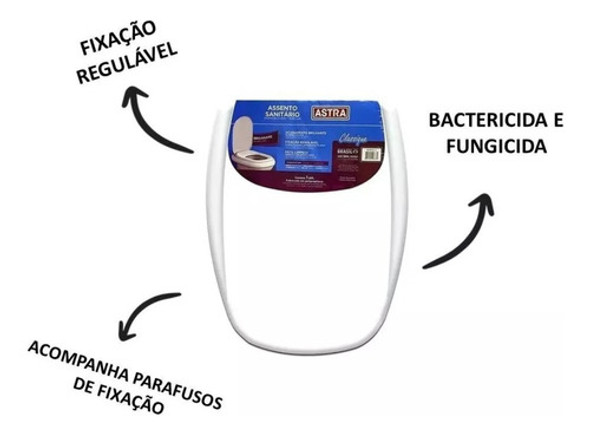 Assento Sanitário Almofadado Monte Carlo Para Vaso Deca 1 Assento Sanitário Almofadado Monte Carlo Para Vaso Deca 1