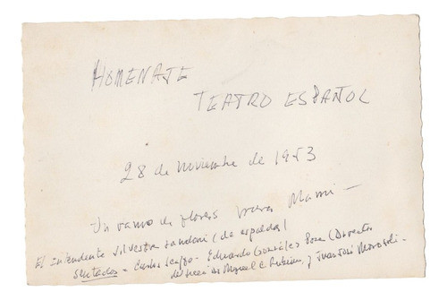 1953 Durazno Fotografia Teatro Español Landoni Morosoli Etc 1