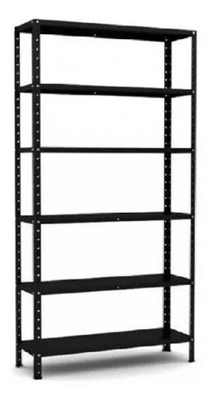Estante De Aço 40cm Bipartida Preta 06 Prateleiras 0