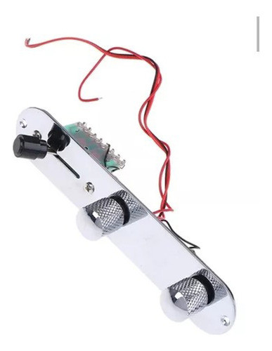 Placa Botões Telecaster Metal Dourada Controles Com Eletrica 1