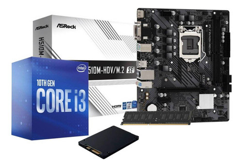 Pc Gamer Intel I3 10105f 16gb 1tb Gt1030 Gabinete Combo 1