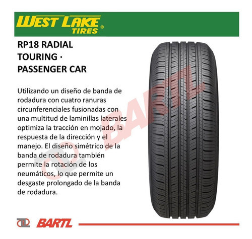 Cubierta 165/70/13 Westlake Rp18 Neumático 1