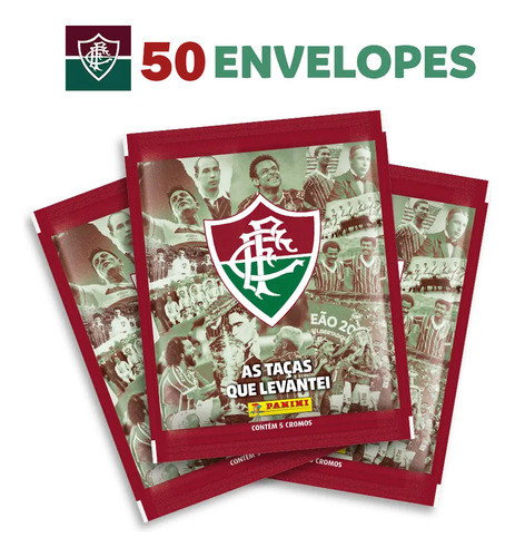 Figurinhas História Fluminense 122 Anos Kit 50 Envelopes 1