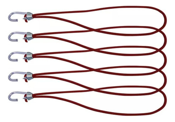 90 Gancho Extensor Elastico Corda Vermelho Lona Caminhão 0