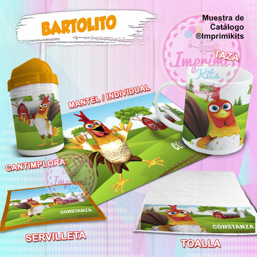Plantillas Diseños Sublimar Set De Jardin Bartolito Granja 1