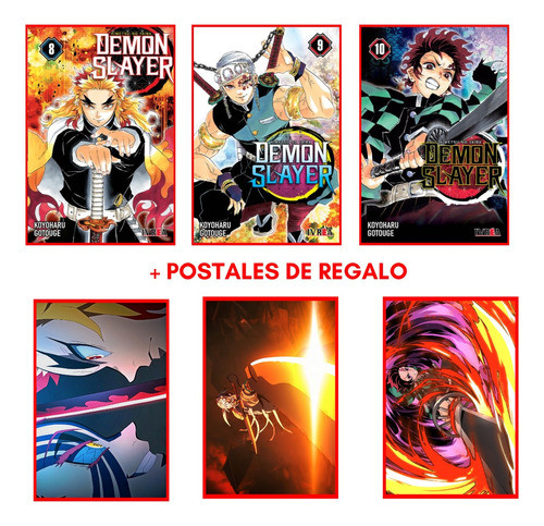 Combo Demon Slayer 08, 09 Y 10 - Ivrea - Manga 0