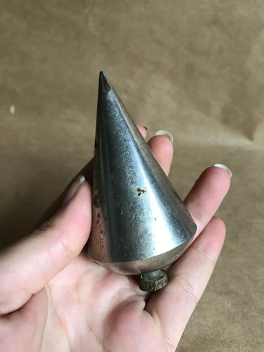 Prumo Antigo Usado Pedreiro Metal 0