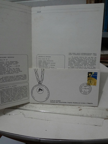 Edital Nº18 1976 + Fdc Campeonato Inter Militar De Atletismo 1