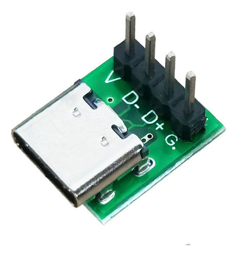 20 Unidades De Conector Fêmea Usb C Breakout Board Com Pcb C 1